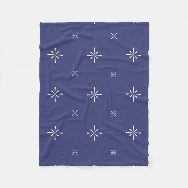 Blue Fleece Small Blanket (Front)
