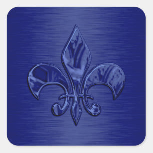 Blue Fleur de Lis Envelope Seal