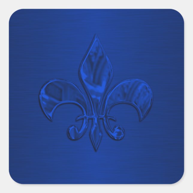 Blue Fleur de Lis Envelope Seal (Front)