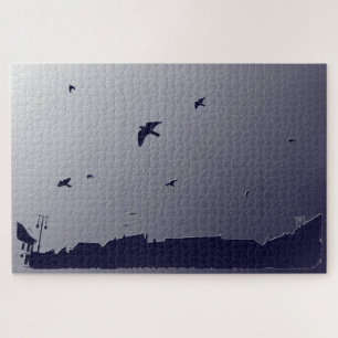 Blue flight jigsaw puzzle