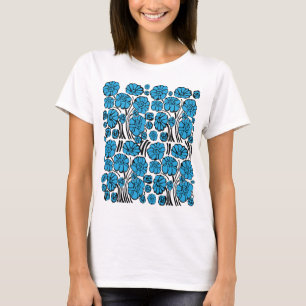 Blue flora T-Shirt