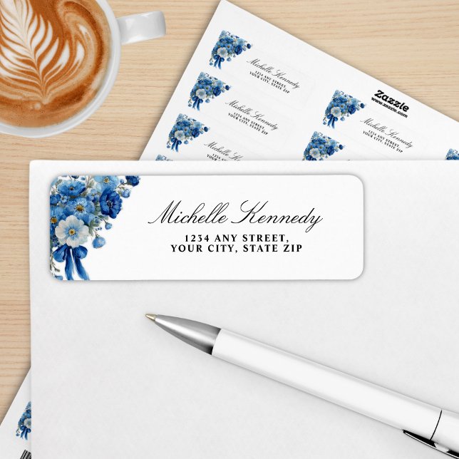 Blue Floral A New Chapter Bridal Shower  (Creator Uploaded)