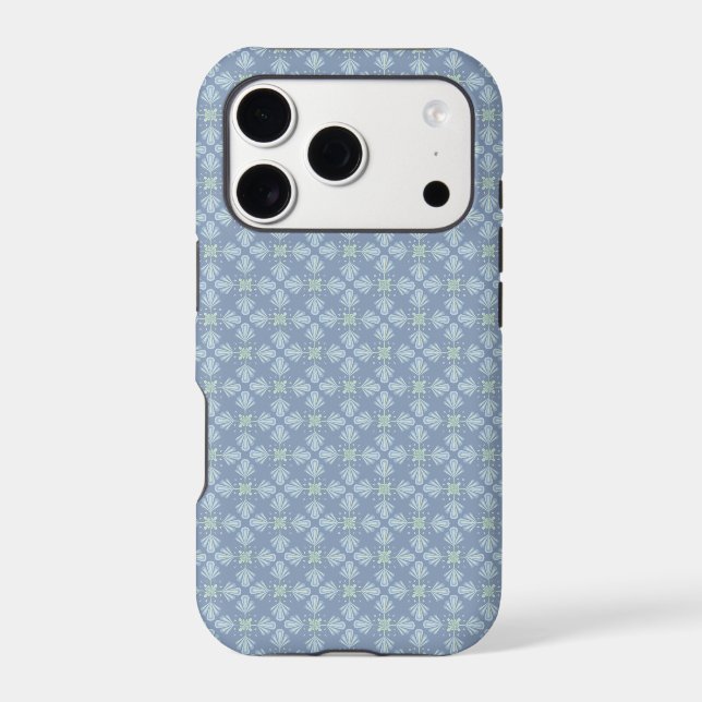 Blue Floral Abstract Pattern (Back)