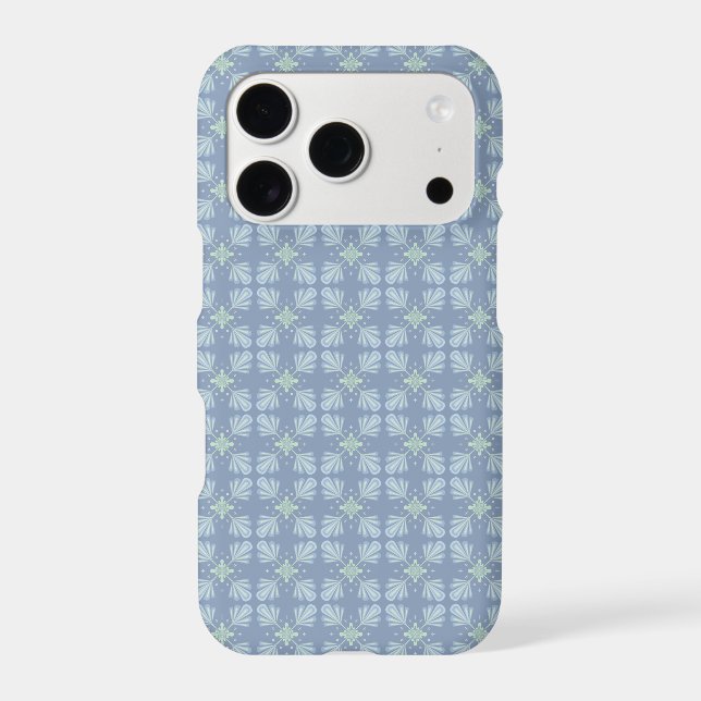 Blue Floral Abstract Pattern (Back)