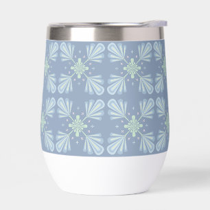 Blue Floral Abstract Pattern