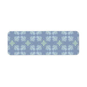 Blue Floral Abstract Pattern