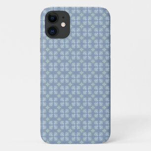 Blue Floral Abstract Pattern Case-Mate iPhone Case