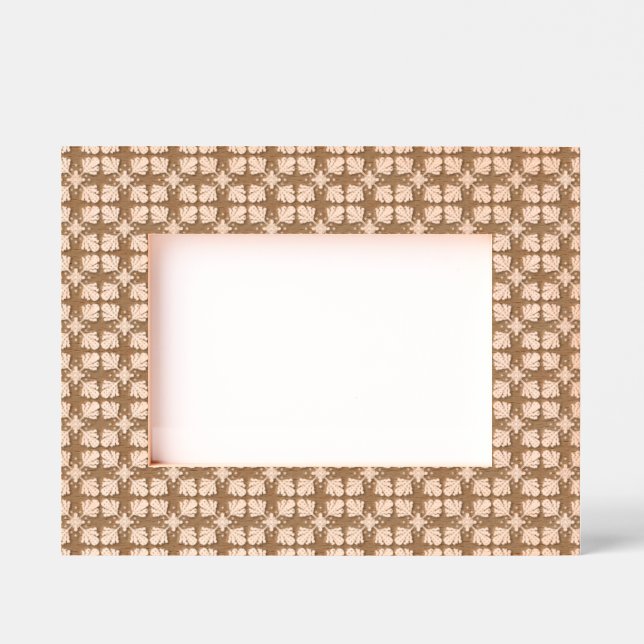 Blue Floral Abstract Pattern Etched Frames (Front)