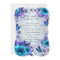 Blue Floral And Butterfly Invitation