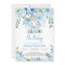 Blue Floral and Cute Elephant Boy Baby Shower Boho