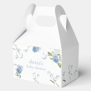Blue Floral Baby in Bloom Boy Flowers Favour Box