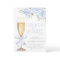 Blue Floral Bridal Brunch Shower Invitation