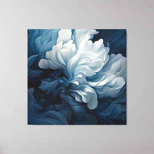 Blue Floral  Canvas Print