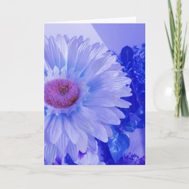 Blue Floral Card (Front)