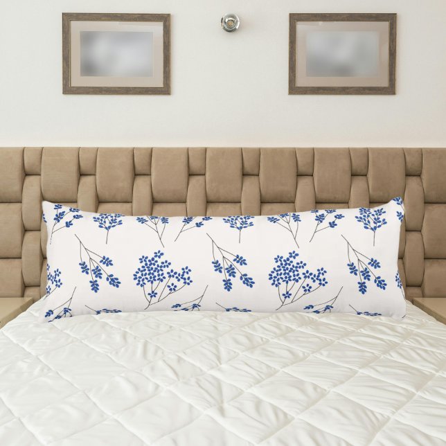 Blue floral cute body cushion (Creator Uploaded)