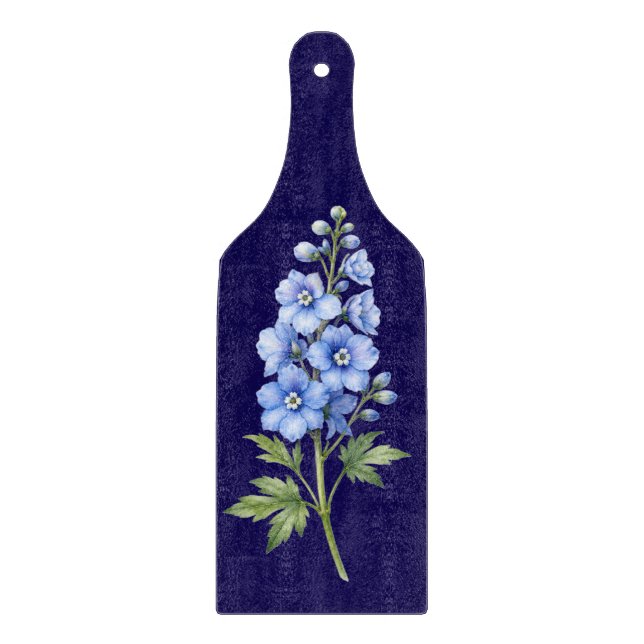 Blue Floral Cutting Board (Front)
