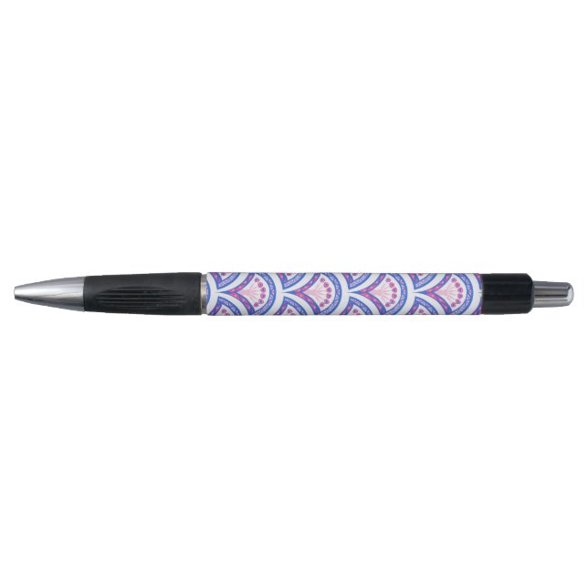 blue floral damask pattern  (Front)