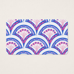 blue floral damask pattern