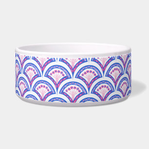 blue floral damask pattern