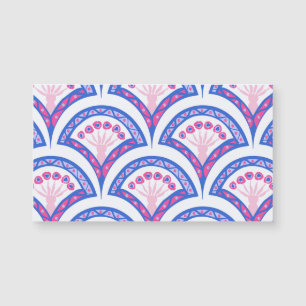 blue floral damask pattern