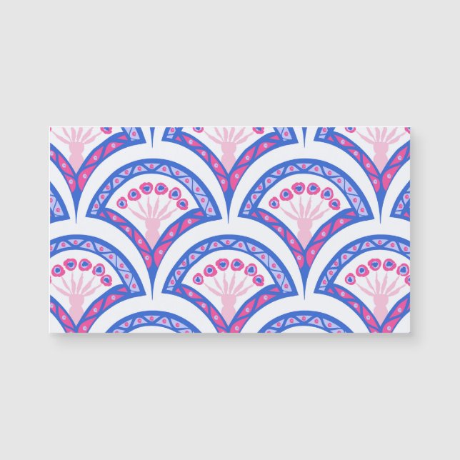 blue floral damask pattern  (Front)