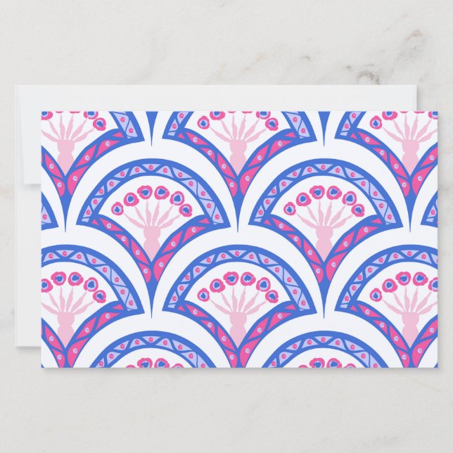 blue floral damask pattern  (Front)
