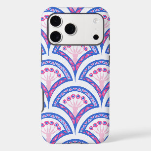 blue floral damask pattern