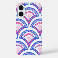 blue floral damask pattern 