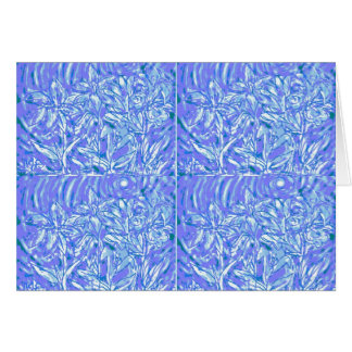 "Blue Floral" digital art by Ní Bhroin