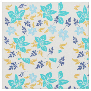 Blue Floral Fabric
