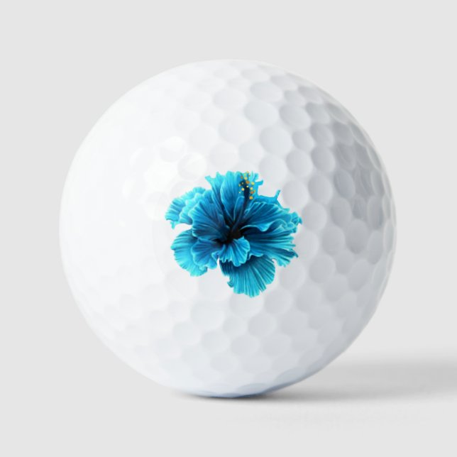 Blue Floral Golf Balls (Front)