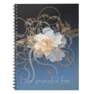 Blue Floral Gratitude Journal