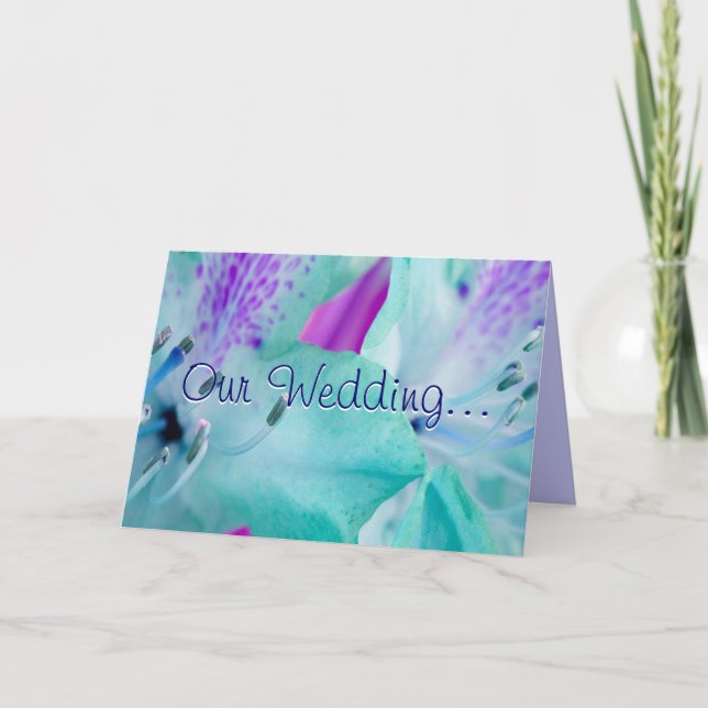 Blue Floral Invitation (Front)