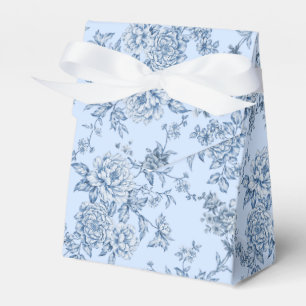 Blue Floral Japanese Favour Box