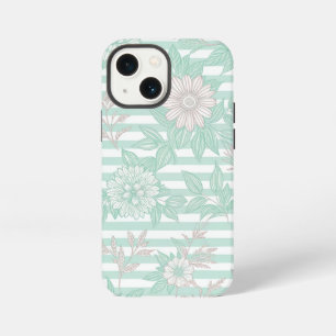 Blue Floral Minimalist iPhone 13 Mini Case