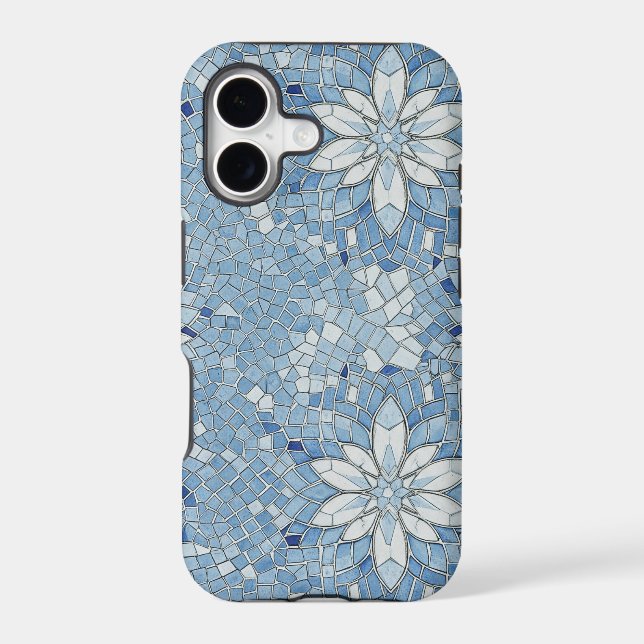 blue floral mosaic (Back)