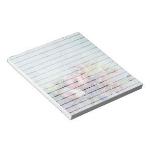 Blue floral notepad