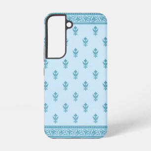 Blue Floral Pattern Samsung Galaxy Case