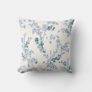 Blue Floral Spring  Cushion
