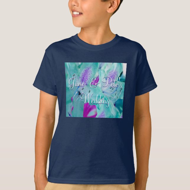 Blue Floral T-Shirt (Front)