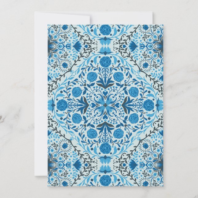 Blue floral tiles (Front)