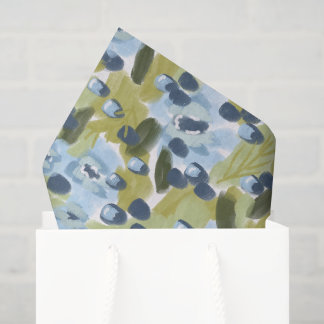 Blue Floral Tissue Paper