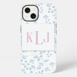 Blue Floral, Tough Xtreme Phone Case