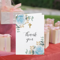 Blue florals eucalyptus cross photo baptism