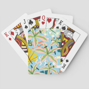 Blue Florals Playing Cards