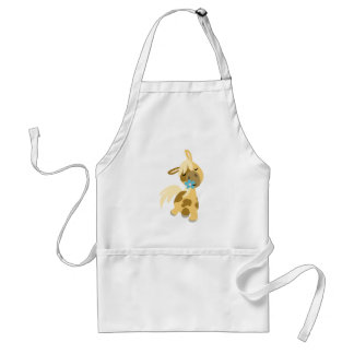 Blue Flower and Cute Cartoon Pony Apron
