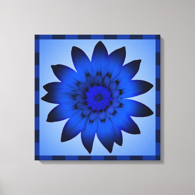 Blue Flower artwork - Wrapped canvas (Front)