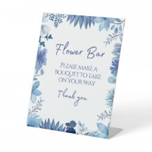 Blue Flower Bar Take A Boquet Favour