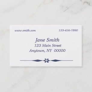 Blue Flower Business Card