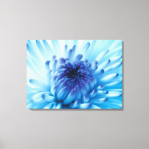 Blue flower canvas print
